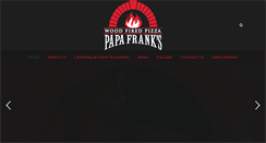 Desktop Screenshot of papafrankspizza.com
